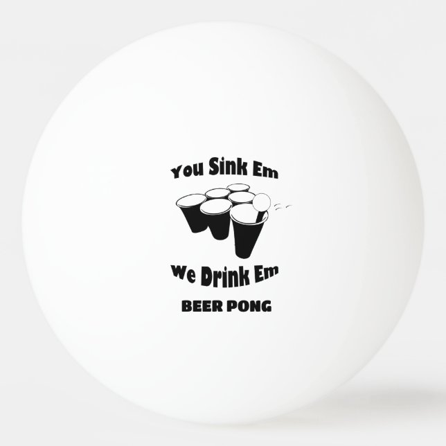 Pelotas de Ping Pong Beer Pong (Anverso)