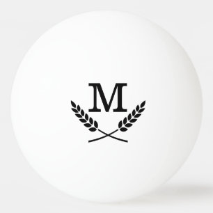 Pelotas de ping pong con iniciales personalizadas 