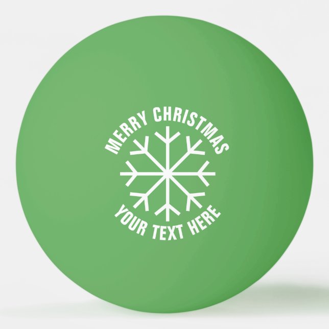Pelotas de ping pong de Navidad personalizadas par (Anverso)