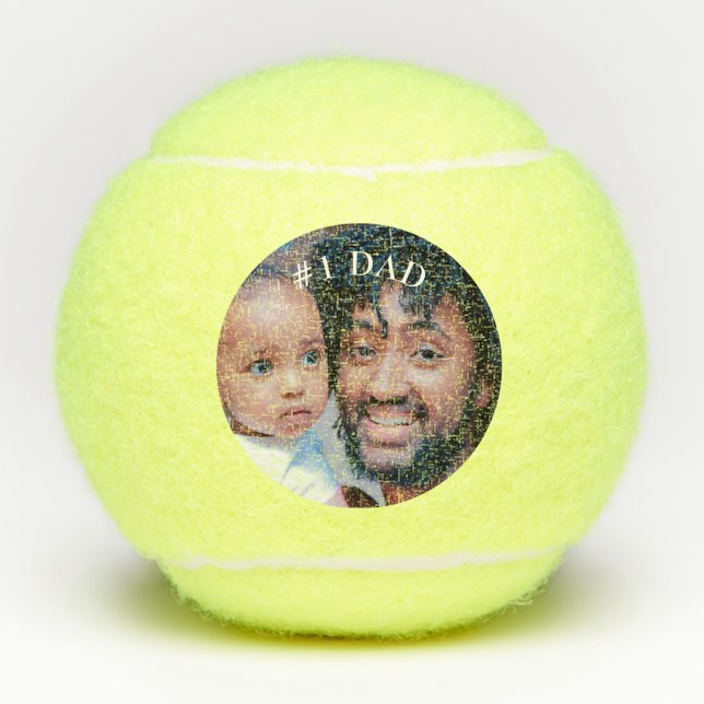 Pelotas De Tenis #1 Personalizado DAD Foto TENNIS BALLS (Anverso)
