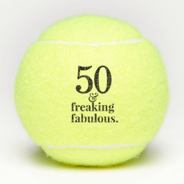 Pelotas De Tenis 50 y fabuloso cumpleaños personalizado