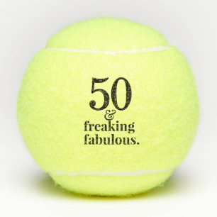 Pelotas De Tenis 50 y fabuloso cumpleaños personalizado