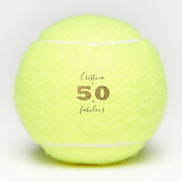 Pelotas De Tenis 50 y Fabuloso Glam Tennis Ball
