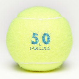 Pelotas De Tenis 50 y Fabulous / Sports 50 cumpleaños