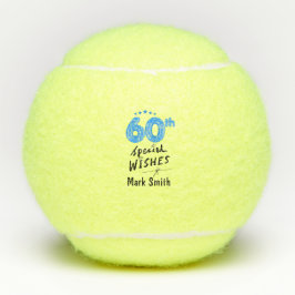 Pelotas De Tenis 60 cumpleaños