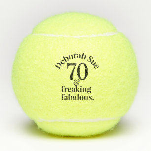 Pelotas De Tenis 70.º cumpleaños Funny Fabulous Personalizado