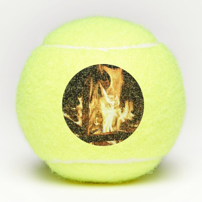 Pelotas De Tenis A través de las llamas (Anverso)