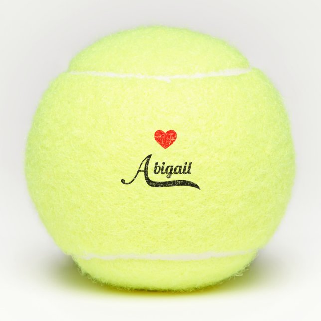 Pelotas De Tenis Abigail (Anverso)