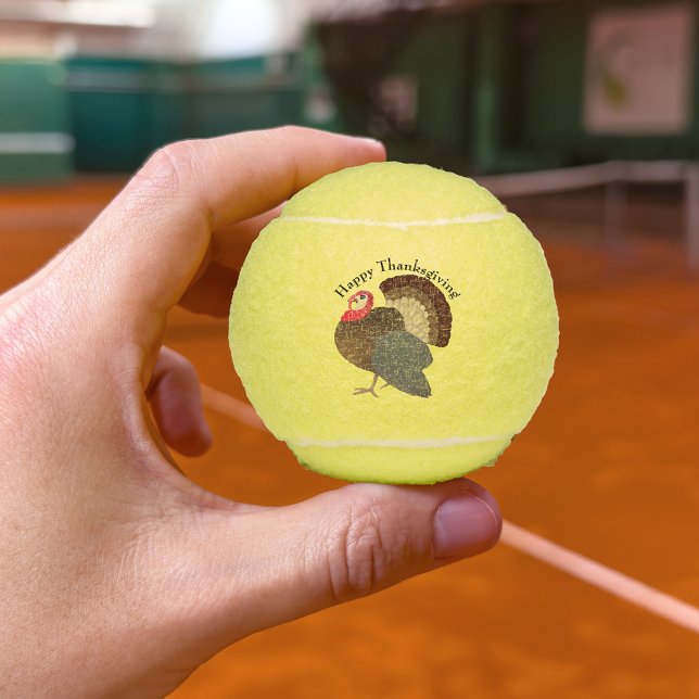 Pelotas De Tenis Acción de Gracias Turquía (For your pre-feast game.
)