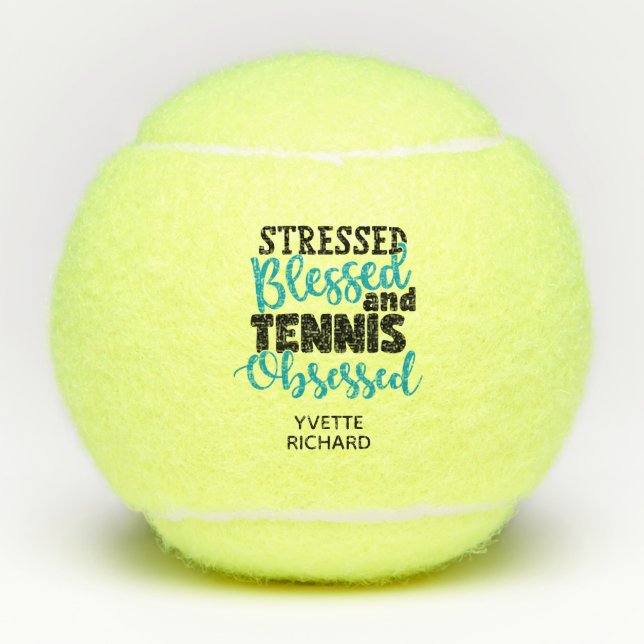 Pelotas De Tenis Adicto al Tenis (Anverso)