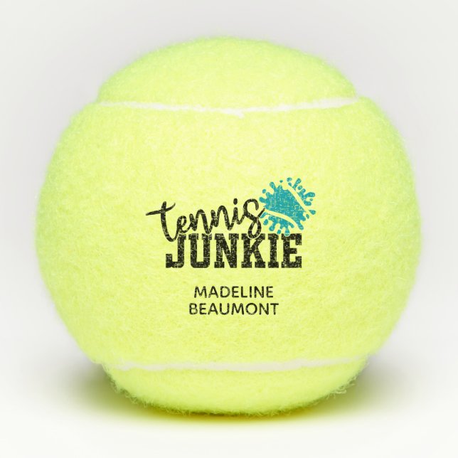 Pelotas De Tenis Adicto al Tenis Divertido (Anverso)