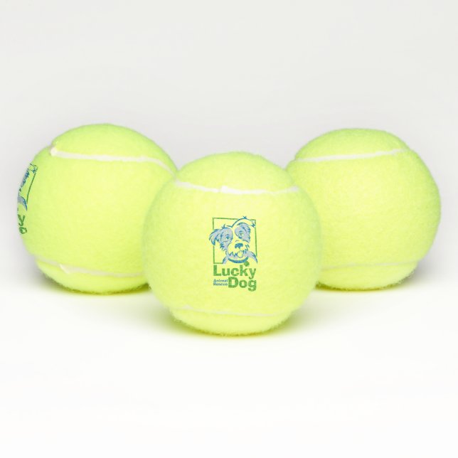 Pelotas de tenis afortunadas del perro (fije de 3) (Múltiples)