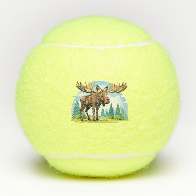 Pelotas De Tenis Alce macho (Anverso)
