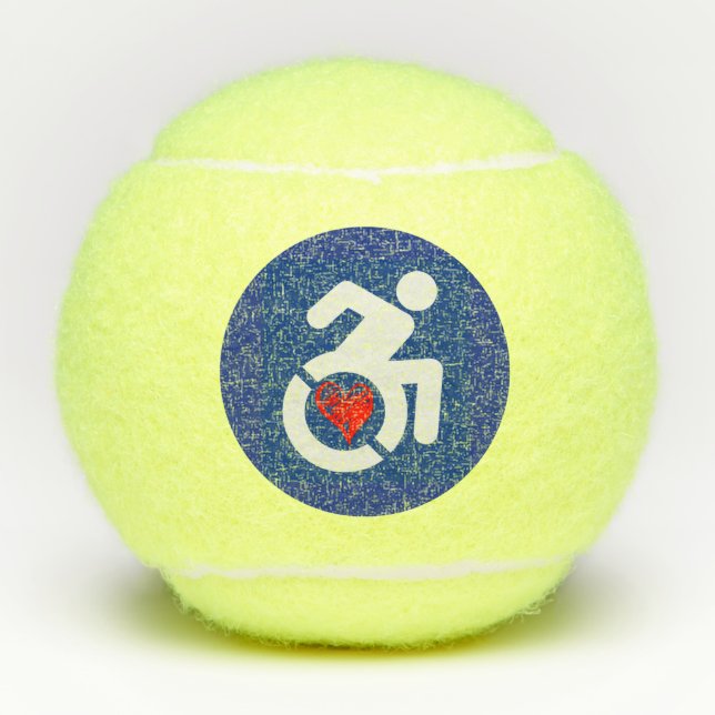 Pelotas De Tenis Amar a los discapacitados (Anverso)