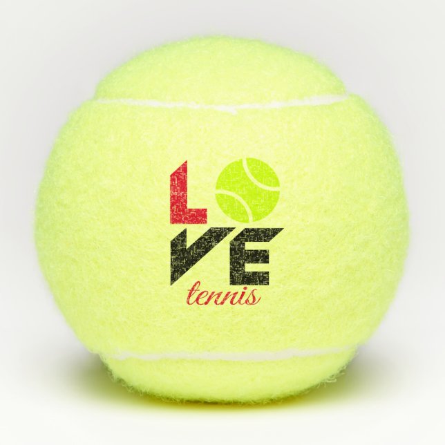 Pelotas De Tenis Amar el tenis (Anverso)