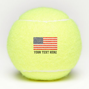 Pelotas De Tenis Amarillo impreso personalizado patriótico de la
