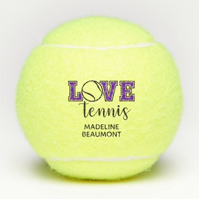 Pelotas De Tenis Amo el Tenis (Anverso)