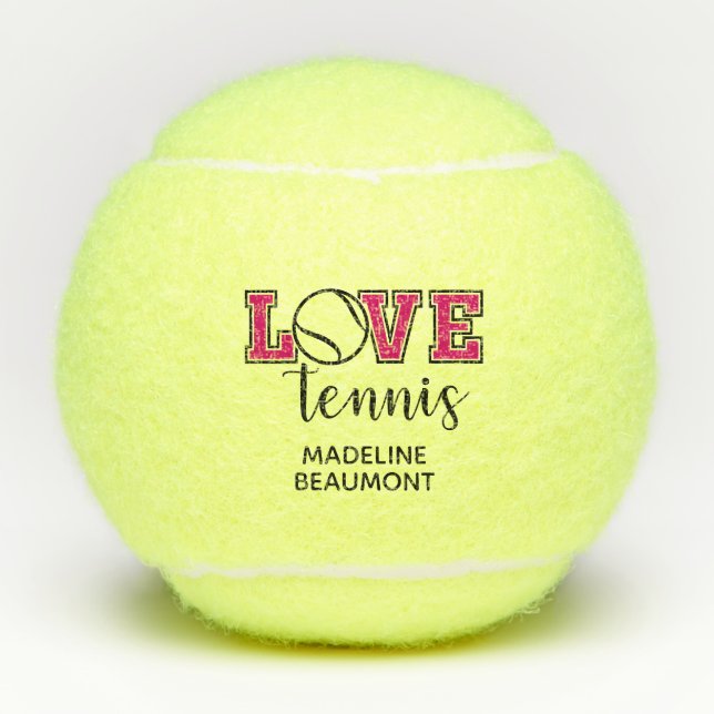 Pelotas De Tenis Amo el Tenis (Anverso)