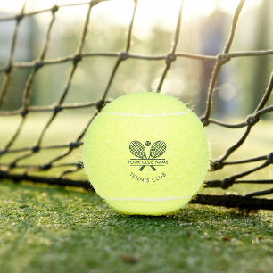 Pelotas De Tenis Añadir nombre de club Tennis Team Green Cualquier