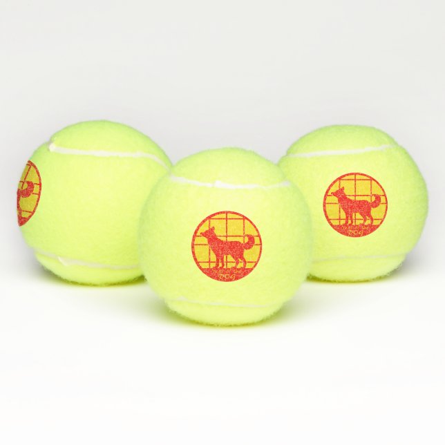 Pelotas De Tenis Año del perro (Múltiples)