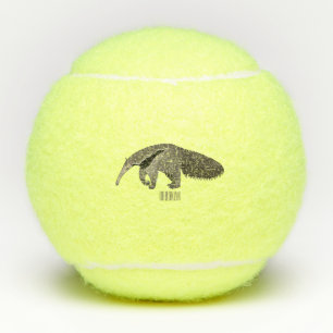 Pelotas De Tenis Anteater personalizado ilustracion