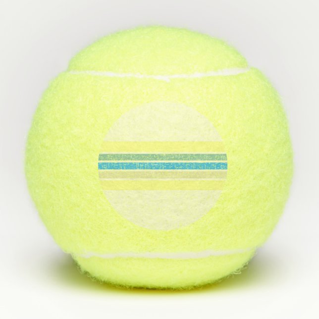 Pelotas De Tenis arte moderno de rayas (Anverso)
