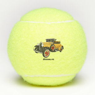 Pelotas De Tenis Auto amarillo clásico 1931