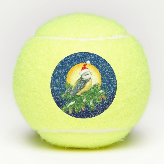 Pelotas De Tenis Ave en Santa Hat (Anverso)