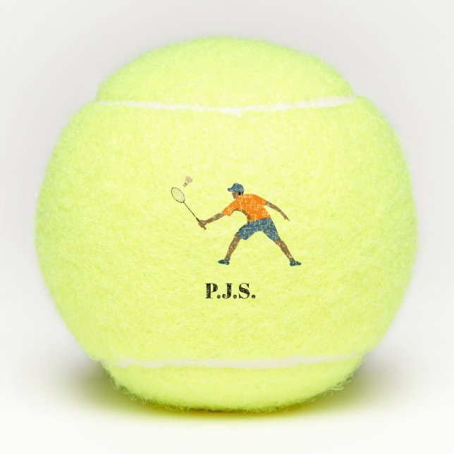 Pelotas De Tenis Badminton (Anverso)