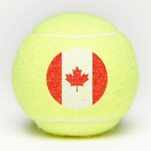 Pelotas De Tenis Balón de tenis con bandera de Canadá