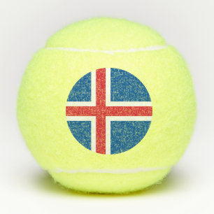 Pelotas De Tenis Balón de tenis con bandera de Islandia