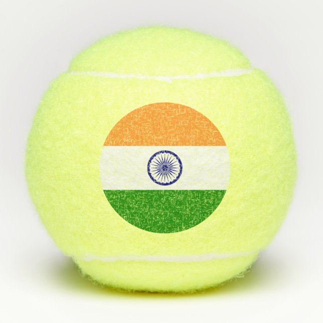 Pelotas De Tenis Balón de tenis con bandera de la India (Anverso)