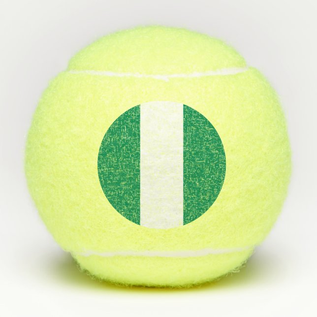 Pelotas De Tenis Balón de tenis con bandera de Nigeria (Anverso)