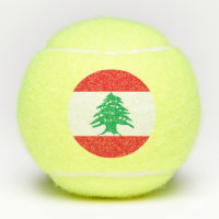 Balón de tenis con bandera del Líbano