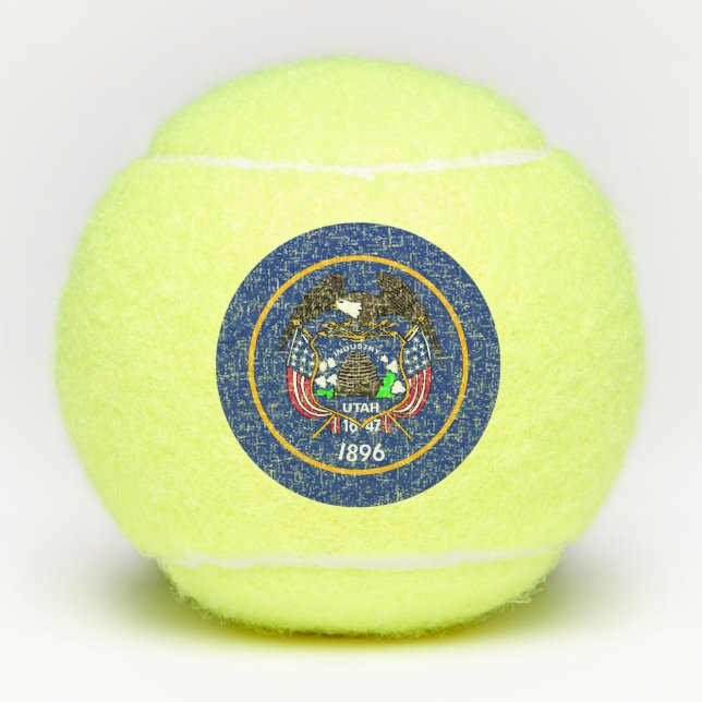 Pelotas De Tenis Balón de tenis de penn con bandera de Utah, Estado (Anverso)