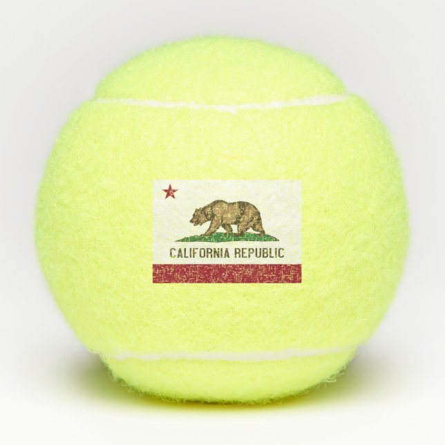 Pelotas De Tenis Balón de tenis penn con bandera de California, Est (Anverso)