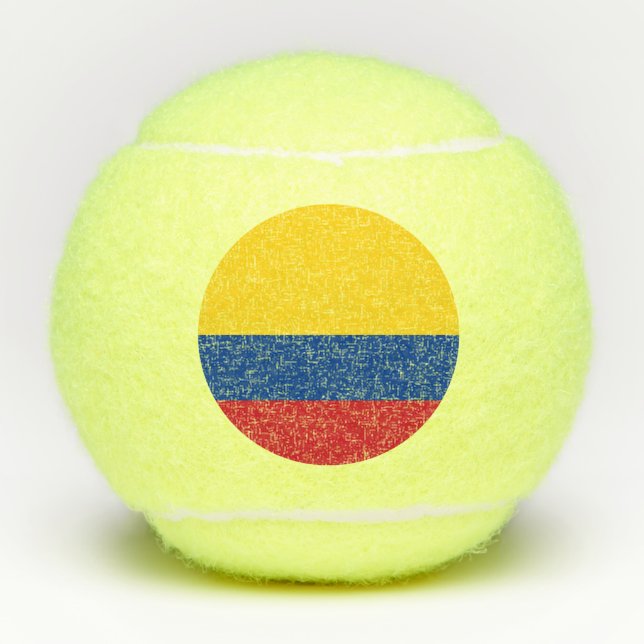 Pelotas De Tenis Balón de tenis penn con bandera de Colombia (Anverso)