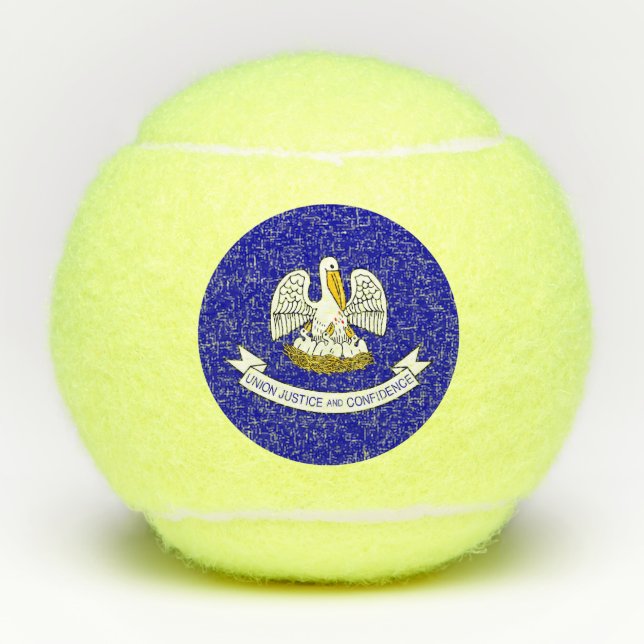 Pelotas De Tenis Balón de tenis penn con bandera de Luisiana, Estad (Anverso)