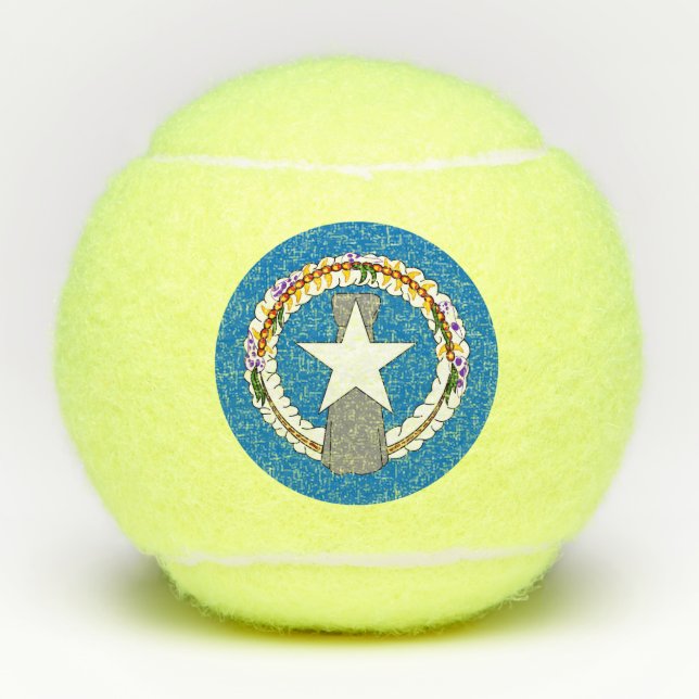 Pelotas De Tenis Balón de tenis penn con bandera del norte de Maria (Anverso)