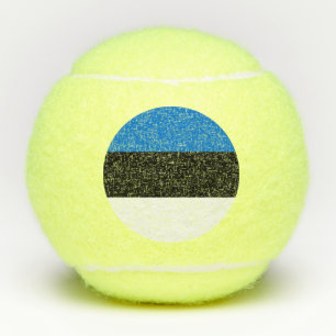 Pelotas De Tenis Baloncesto de tenis con bandera de Estonia