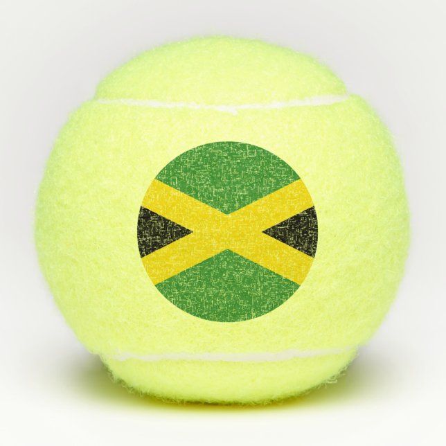 Pelotas De Tenis Baloncesto de tenis con bandera de Jamaica (Anverso)