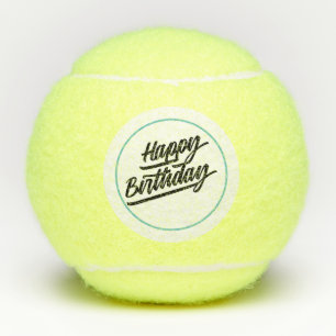 Pelotas De Tenis Baloncesto de tenis Feliz cumpleaños al jugador d