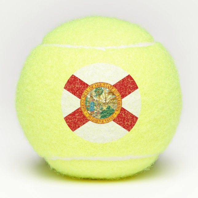 Pelotas De Tenis Baloncesto de tenis penn con bandera de Florida, E (Anverso)