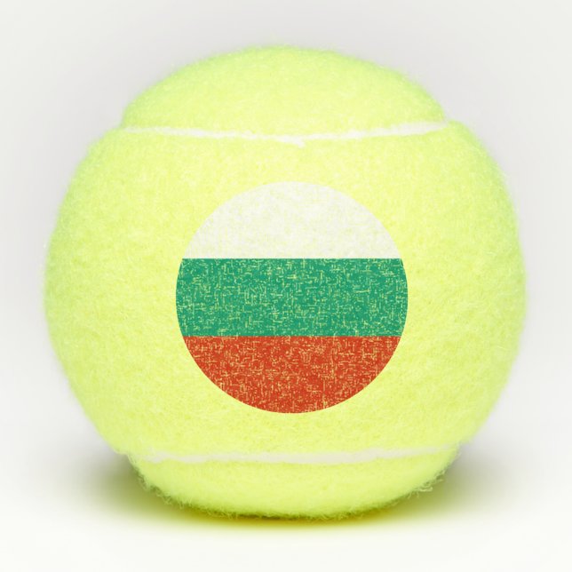 Pelotas De Tenis Bandera búlgara patriótica (Anverso)
