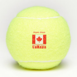 Pelotas De Tenis Bandera canadiense personalizada Patriótica