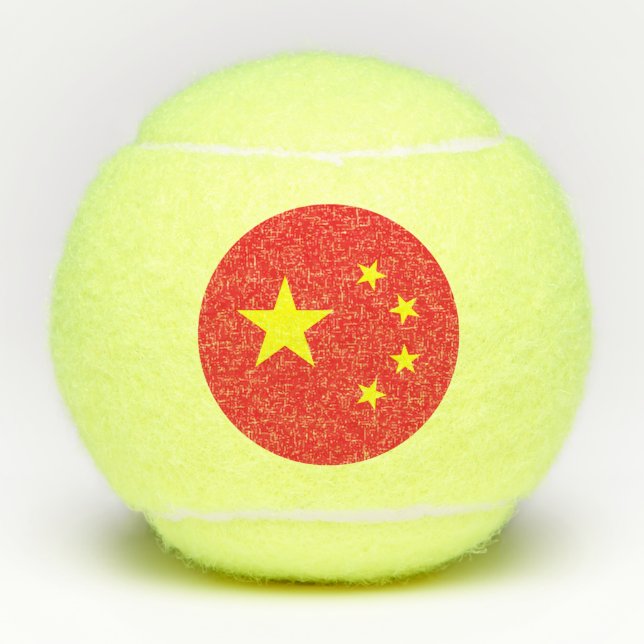 Pelotas De Tenis Bandera china (Anverso)