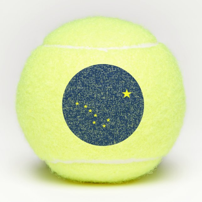 Pelotas De Tenis Bandera de Alaska (Anverso)