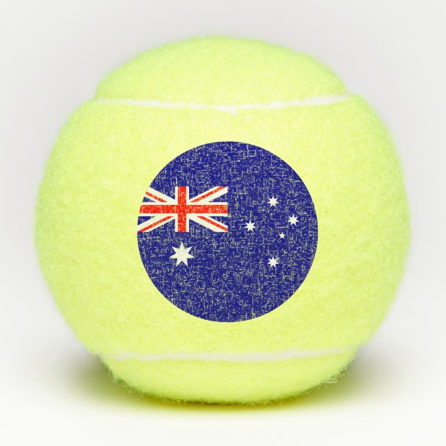 Pelotas De Tenis Bandera de Australia (Anverso)
