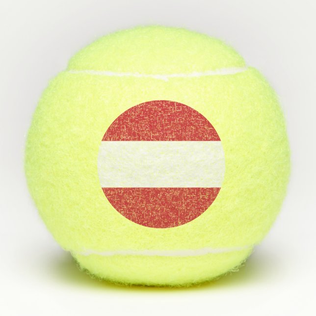 Pelotas De Tenis Bandera de Austria (Anverso)