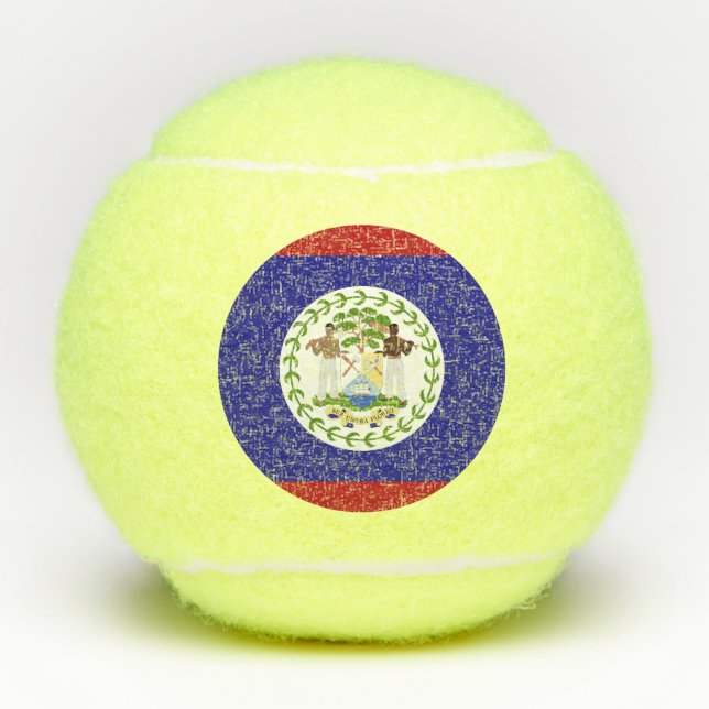 Pelotas De Tenis Bandera de Belice (Anverso)
